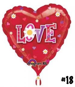 Love Daisy Heart Shape Balloon 13389 love daisy-18