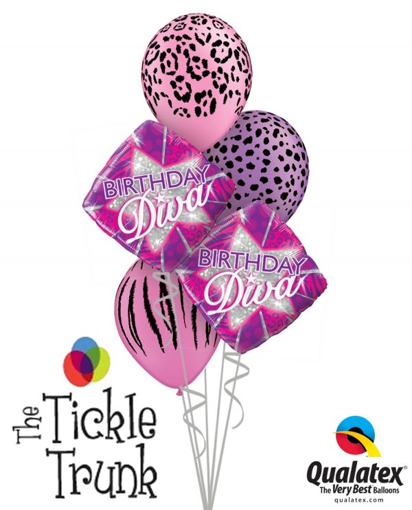 Birthday Diva Diamond Balloon Bouquet BK-07